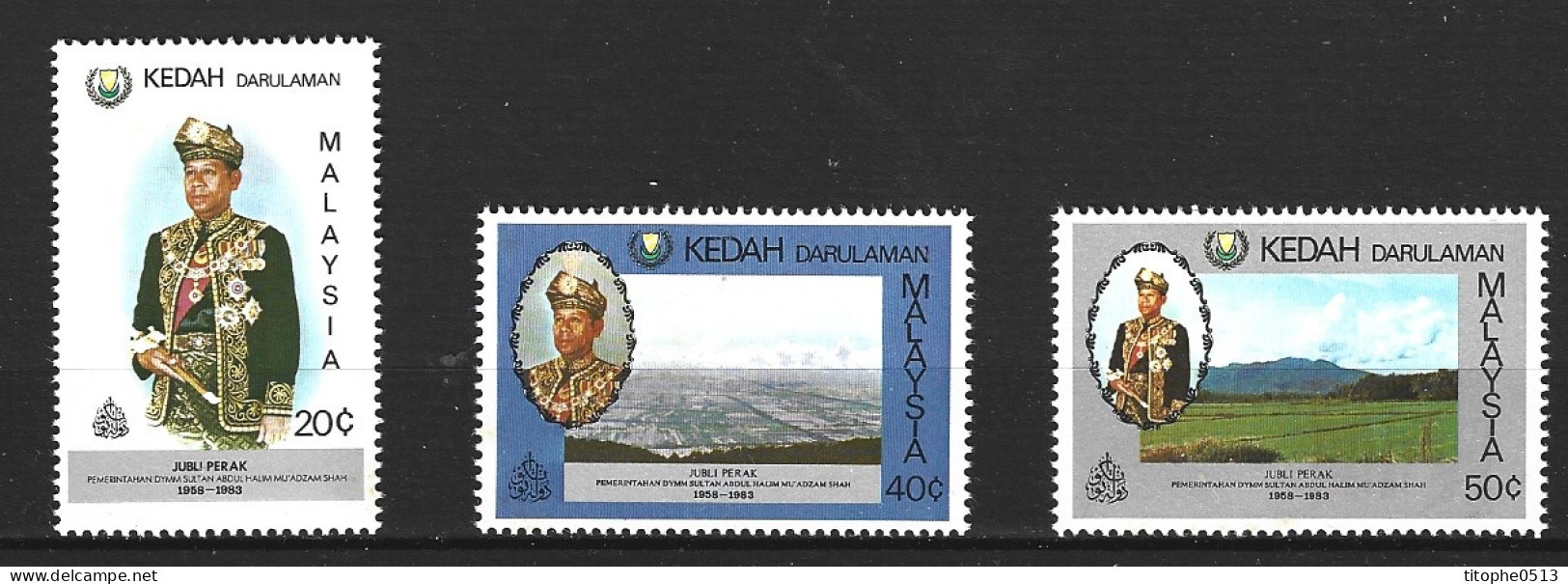 MALAISIE KEDAH. N°133-5 De 1983. Sultan. - Malesia (1964-...)