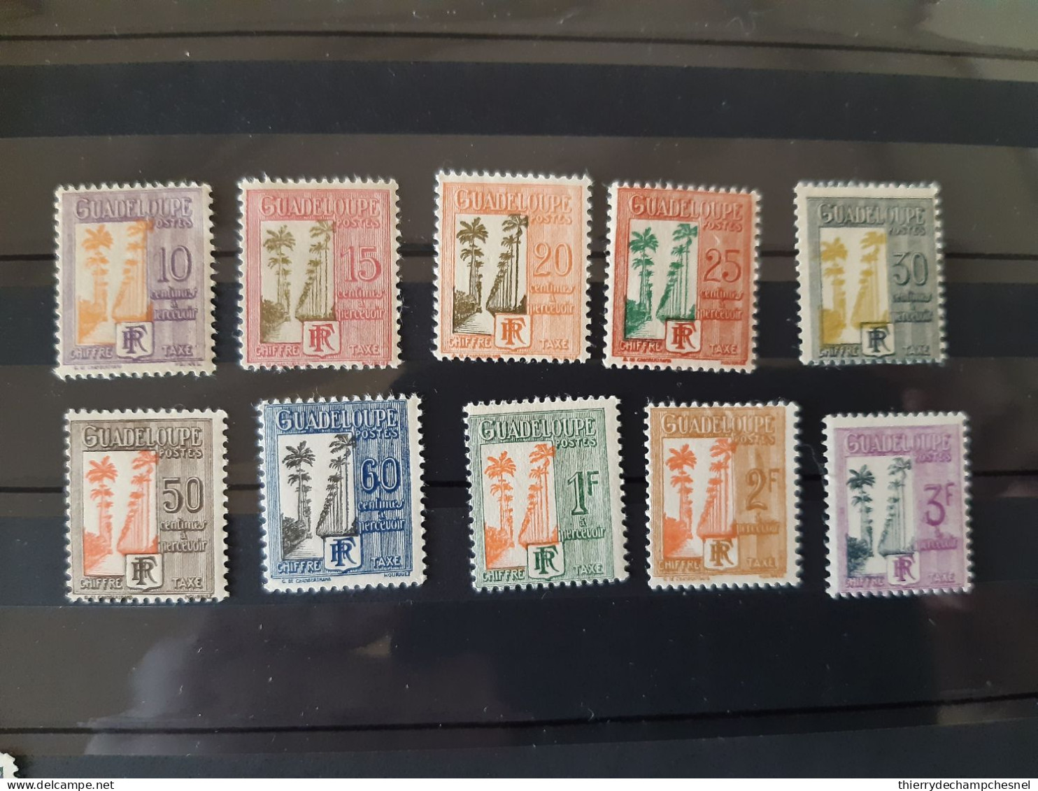 Lot De 10 Timbres Guadeloupe - Unused Stamps