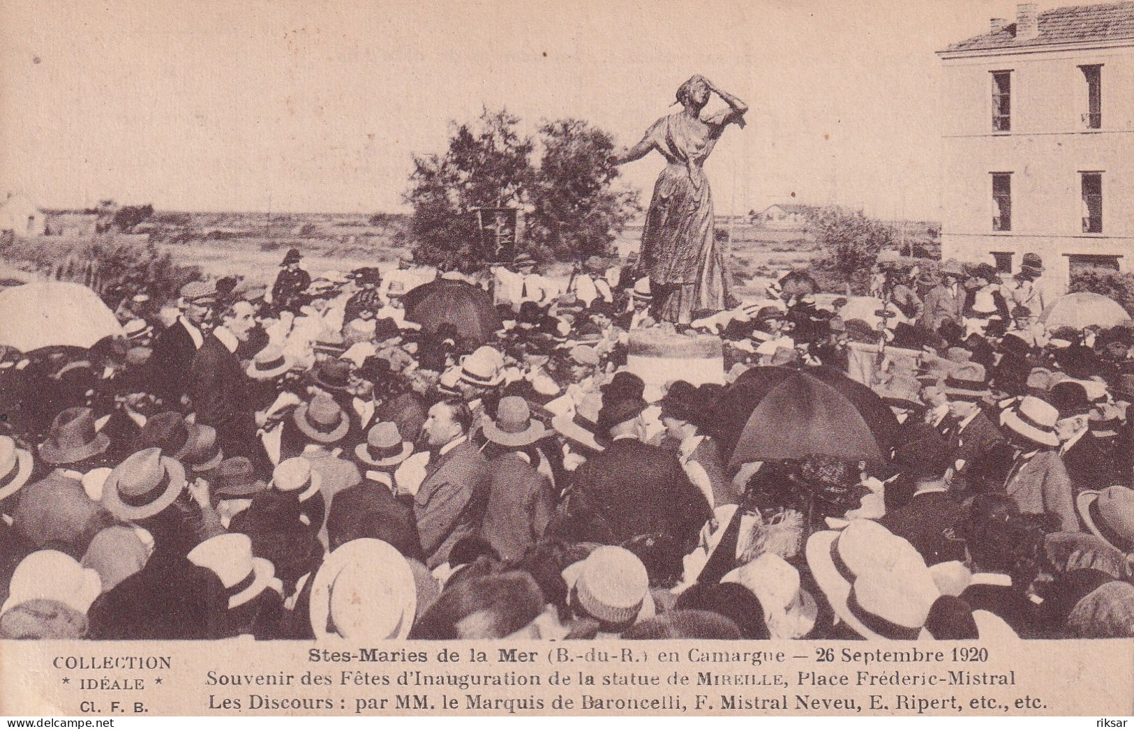 SAINTE MARIE DE LA MER(FETE D INAUGURATION 1920) - Saintes Maries De La Mer