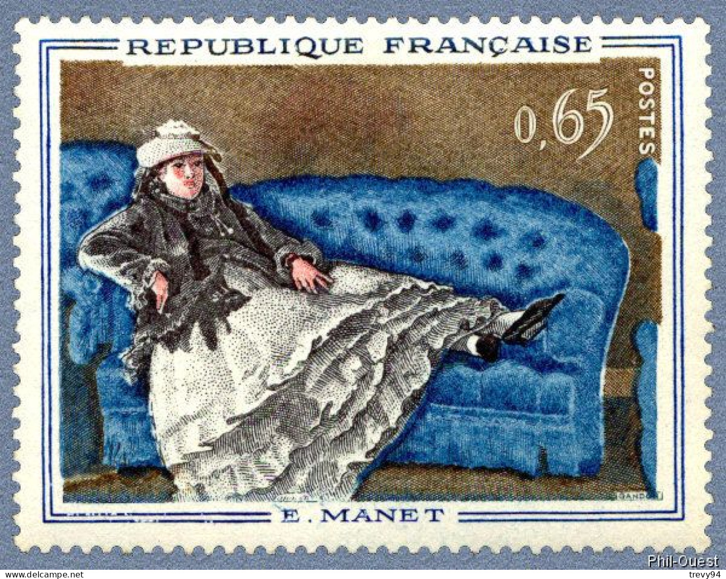 Timbre De 1962 - Timbre De 1962 Edouard Manet - Yvert & Tellier N° 1364 - Unused Stamps