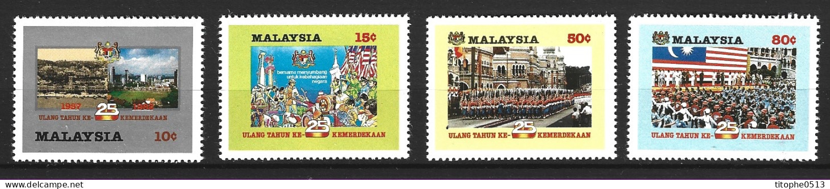 MALAISIE. N°253-6 De 1982. Indépendance. - Malaysia (1964-...)