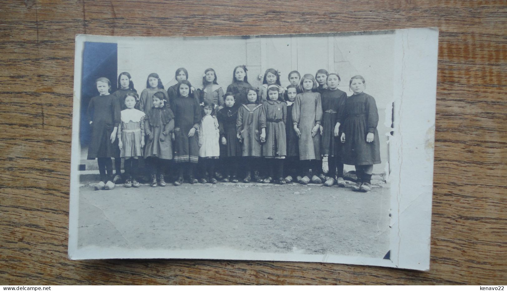 Ancienne Carte Photo , D'un Groupe D'écolières - Personas Anónimos