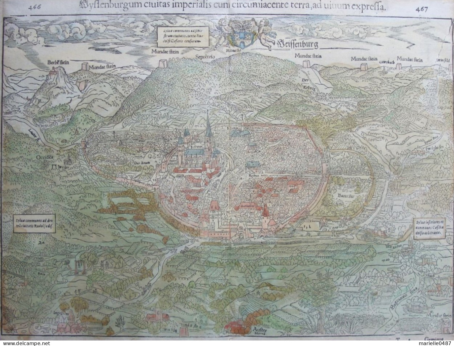 Wissembourg  Ca. 1550-1570. Gravure Sur Bois - Prints & Engravings