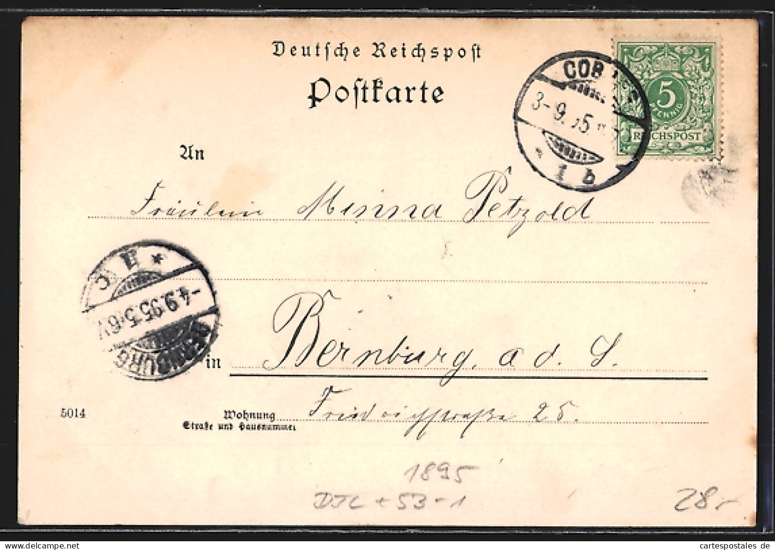 Vorläufer-AK Coburg, 1895, Ehrenburg, Rosenau, Ortsansicht Aus Der Vogelschau  - Coburg