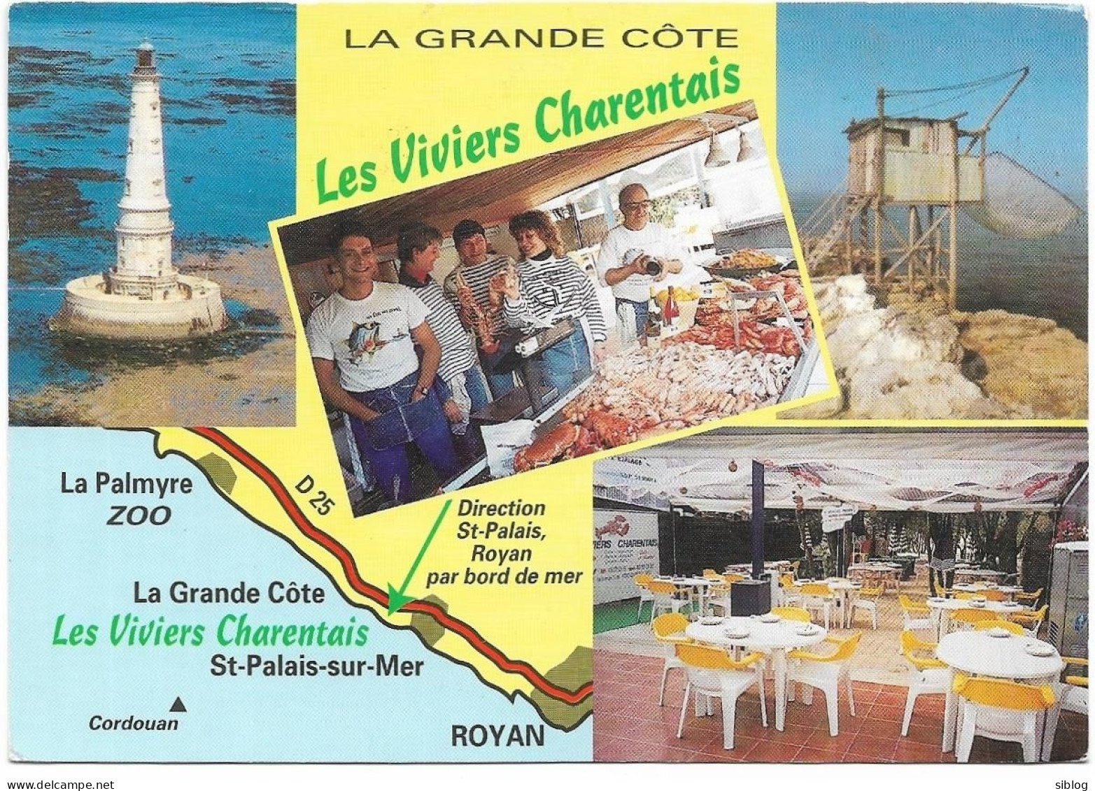 CPSM - SAINT PALAIS SUR MER - Les Viviers Charentais - LA GRANDE CÔTE - Multivues - Saint-Palais-sur-Mer