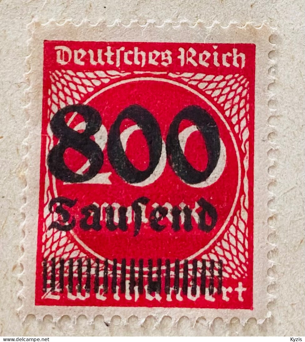 ALLEMAGNE/EMPIRE - 1923 303A Nombres Dans Un Cercle Avec Empreinte - DÉFAUT - Unused Stamps