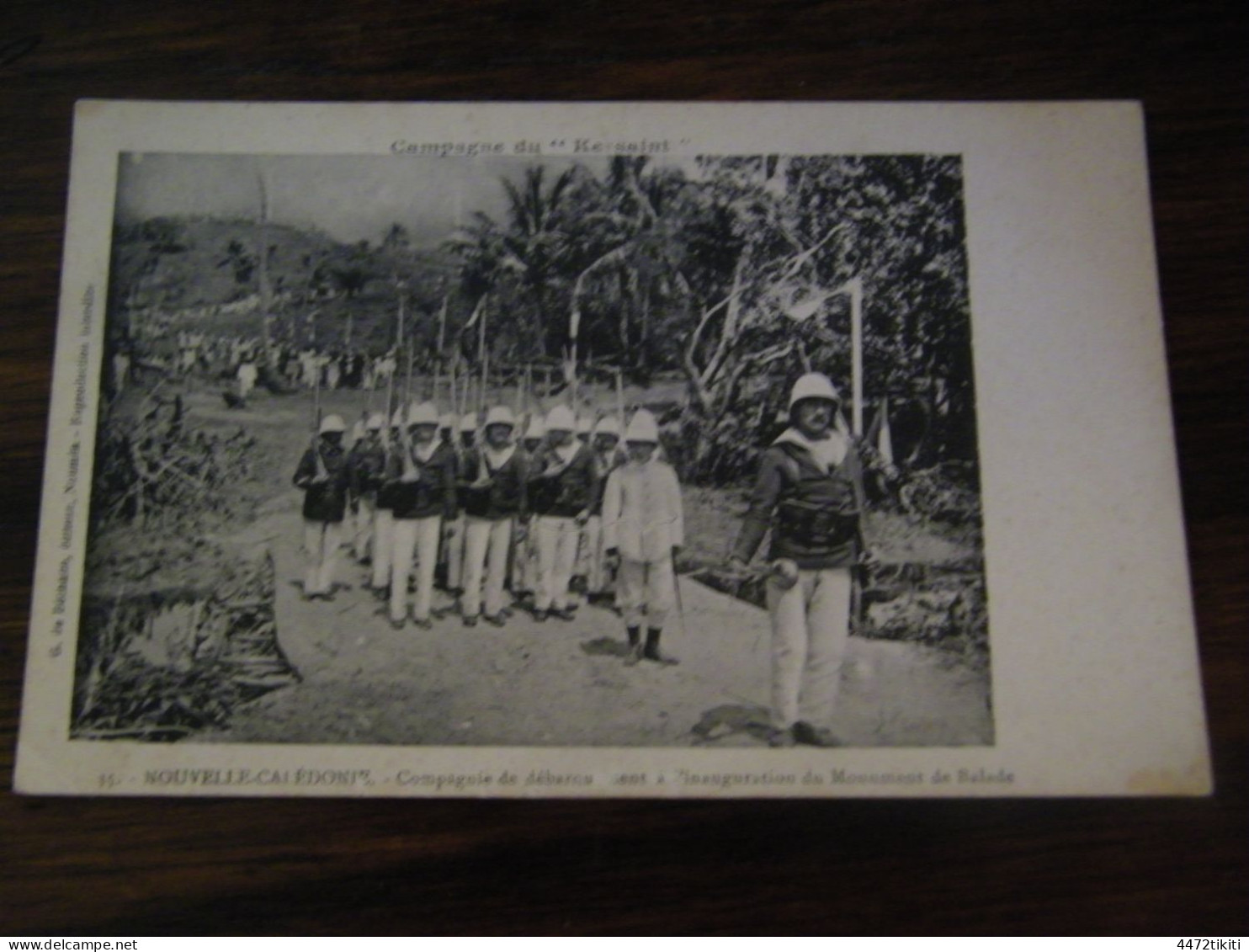 CPA - Nouvelle Calédonie - Compagnie De Débarquement - Monument De Balade - 1910 - SUP (HV 75) - Nouvelle Calédonie