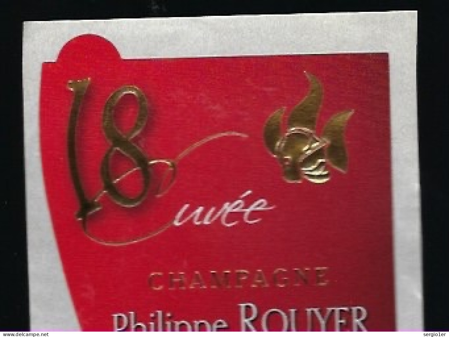 Etiquette Champagne Brut 18 Cuvée Sapeurs Pompiers  Philippe Rouyer  Fleury La Riviere  Marne 51 - Champagne