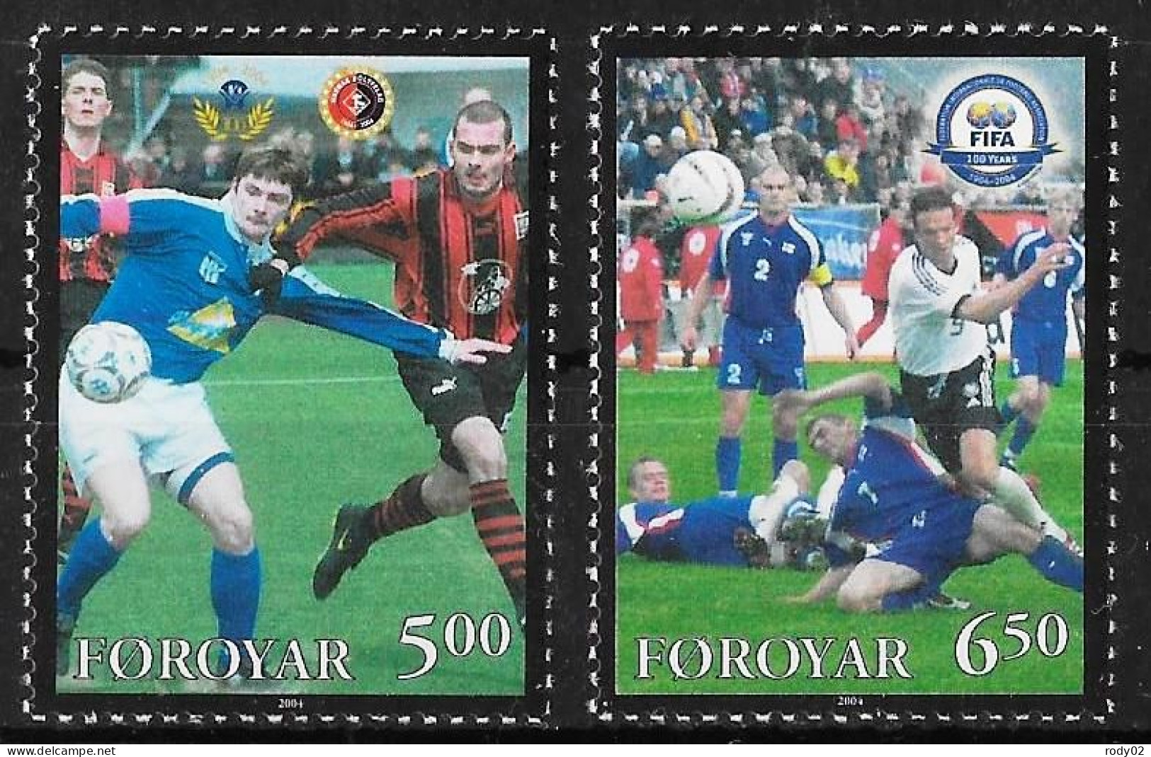 FEROE - FOOTBALL - CENTENAIRE DE LA FIFA - N° 495 ET 496 - NEUF** MNH - Unused Stamps