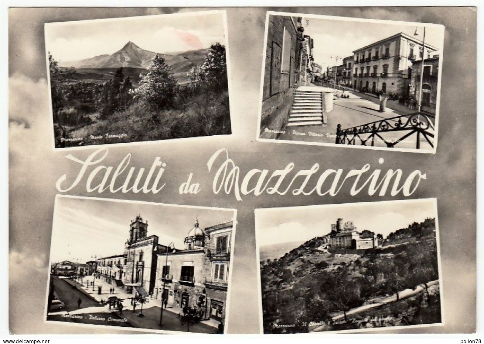 SALUTI DA MAZZARINO - CALTANISSETTA - 1962 - VEDUTE - Caltanissetta