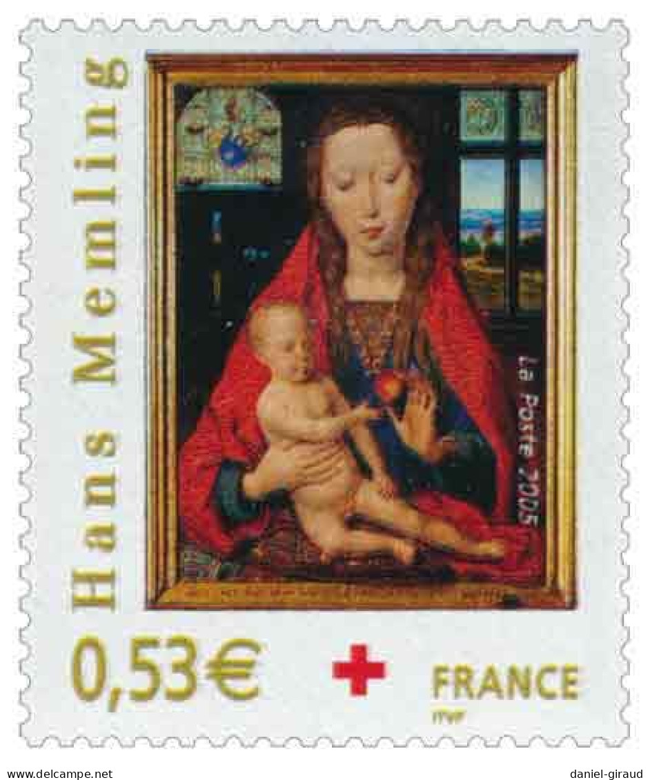 France 2005 Timbre N°YT 3840 MNH** Croix-Rouge-La Vierge à L'enfant-Hans Memling Provenant Du Carnet N° YT CR2054 - Ungebraucht