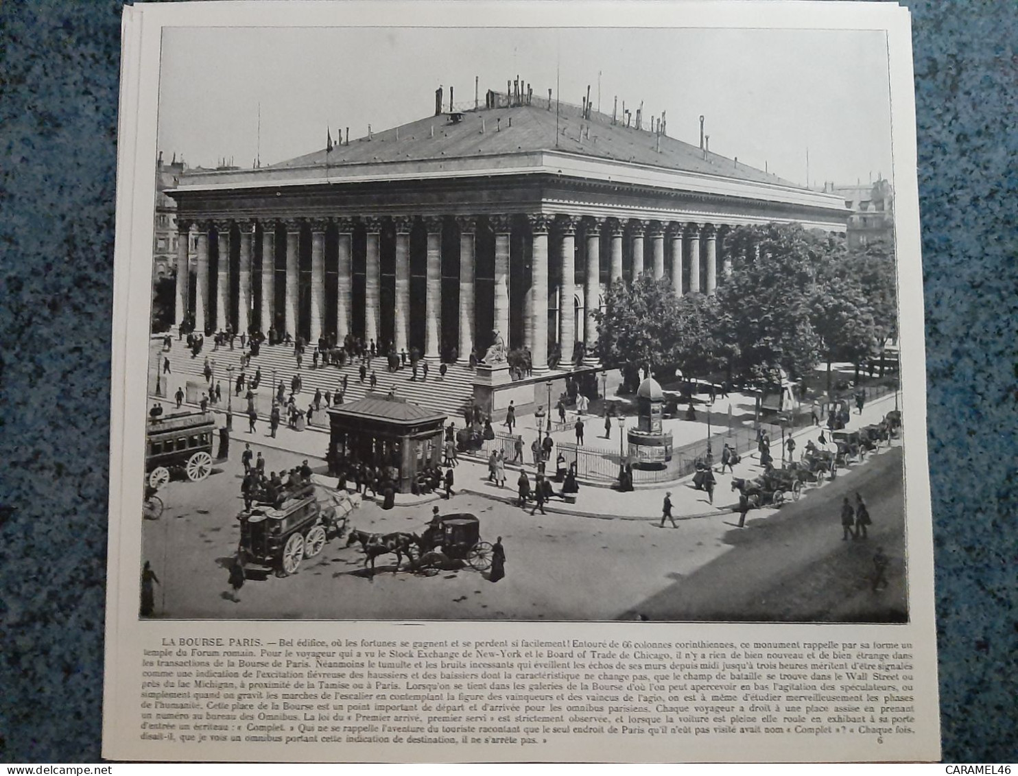 AFFICHE  - PHOTOGRAPHIQUE   -  LA BOURSE A PARIS - Posters