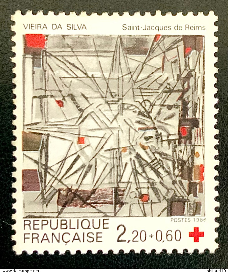 1986 FRANCE N 2449a VIERA DA SILVA SAINT JACQUES DE REIMS - NEUF** - Ongebruikt