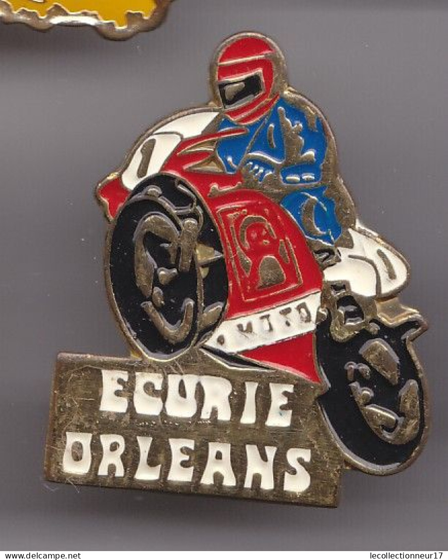 Pin's Ecurie Orléans Moto Dpt 45  Réf 7315JL - Sonstige & Ohne Zuordnung