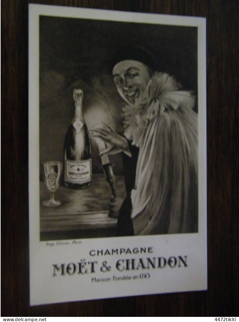 CPA - Publicité Champagne Moët & Chandon - Pierrot - 1910 - SUP (HV 77) - Advertising