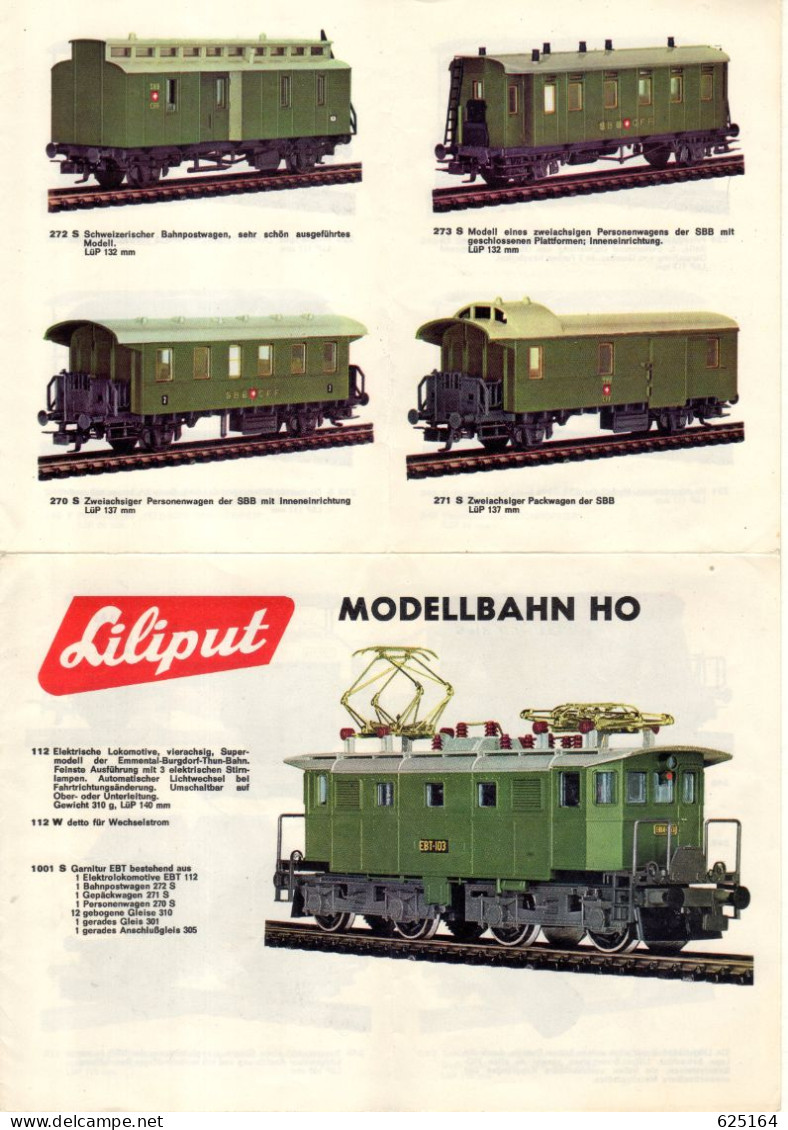 Catalogue LILIPUT Modellbahnen 1967/68 Neuheiten Spur HO - Alemania