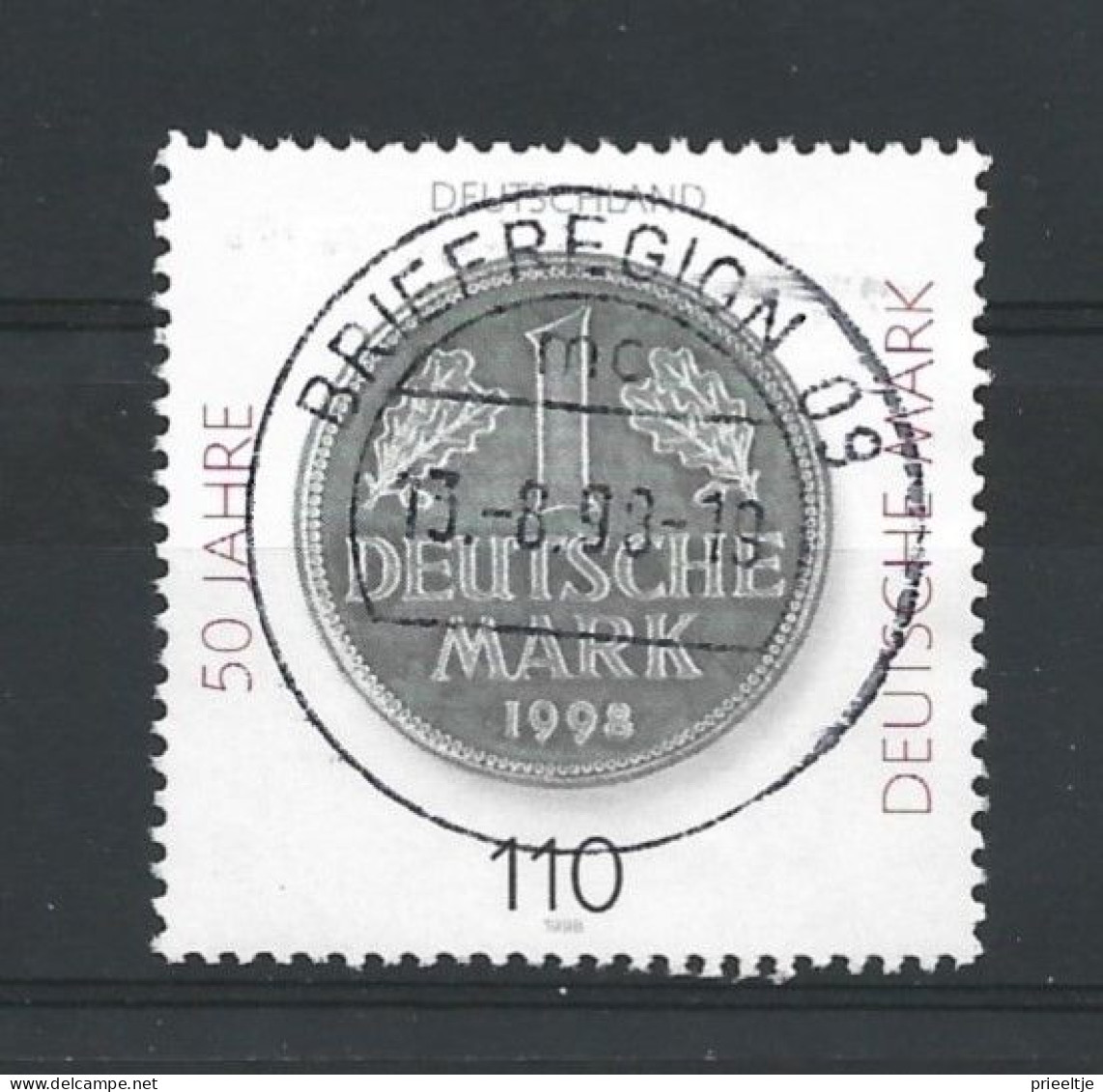 DBP 1998 Deutsche Mark 50th Anniv. Y.T. 1828 (0) - Used Stamps