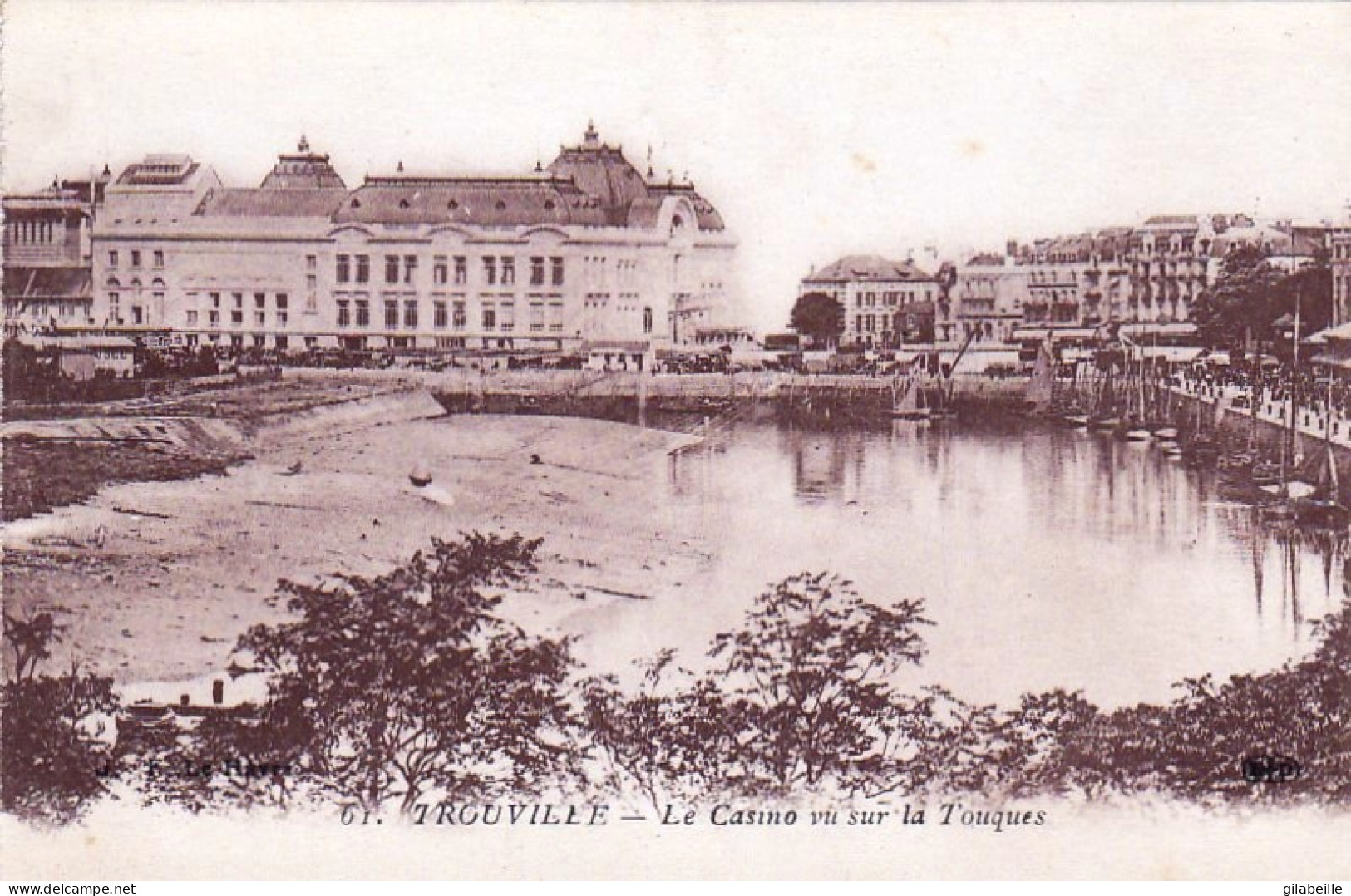 14 -  TROUVILLE -  Le Casino Vu Sur La Touques - Trouville