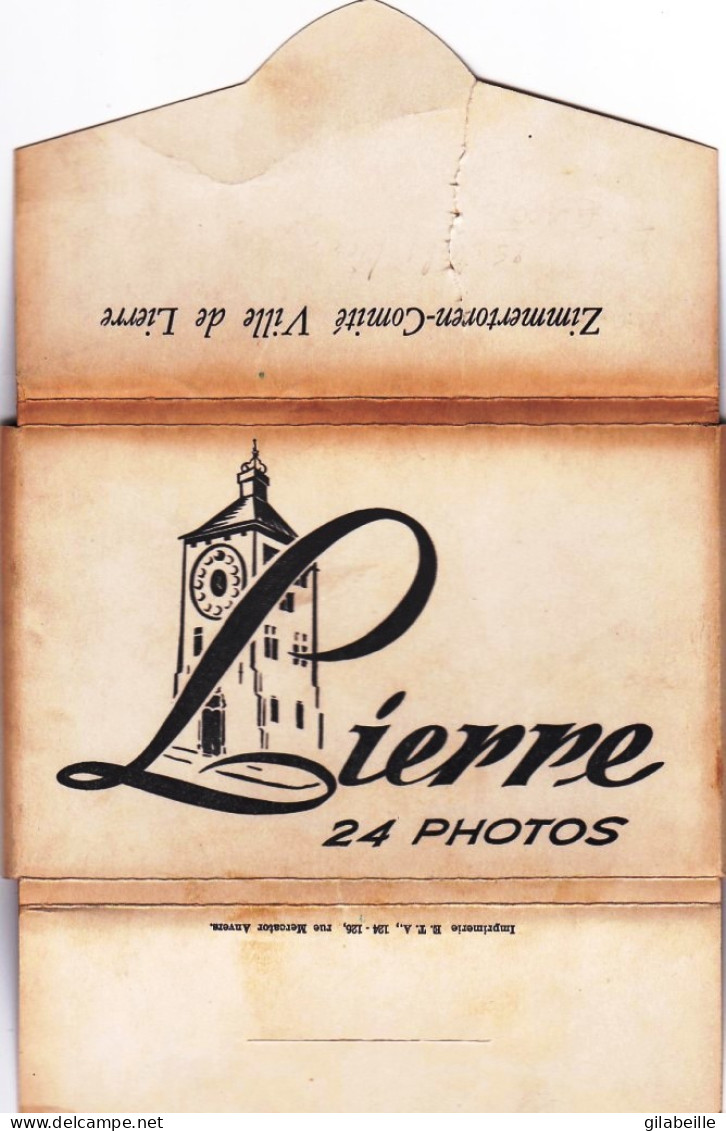 LIER - LIERRE - Lot 24 Photos - Format 14.0 X 9.0 Cm - Avec Description Au Dos De Chaque Carte - Lier