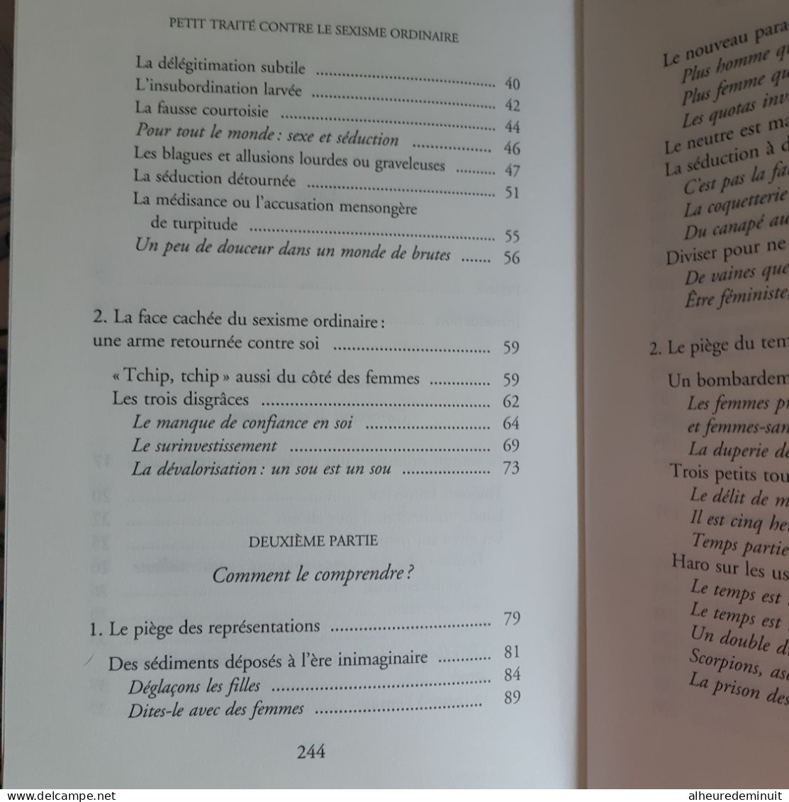 PETIT TRAITE CONTRE LE SEXISME ORDINAIRE"Brigitte Grésy" - Sociologie