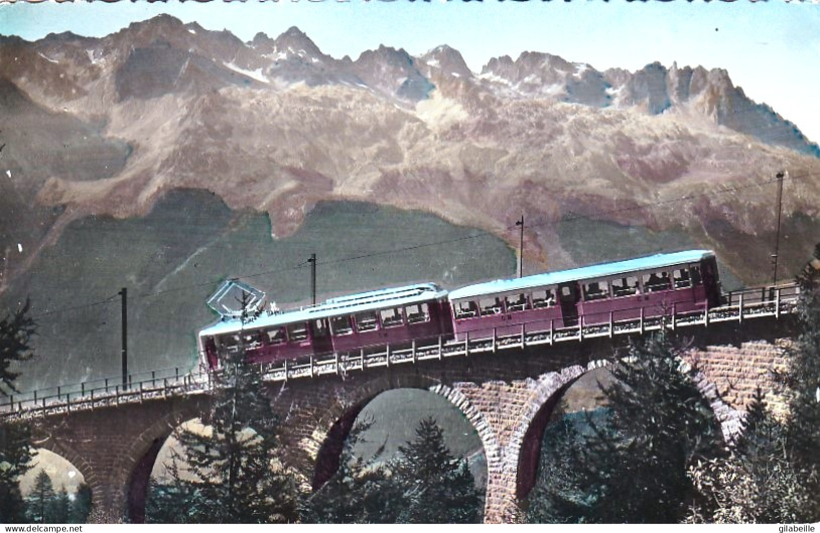 74 - Massif Du MONT BLANC - Le Train De Montenvers Et Les Aiguilles Rouges - Chamonix-Mont-Blanc