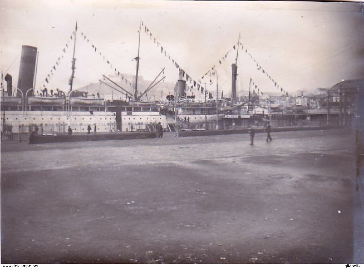 Photo Originale - Année 1908 - GENOVA - GENES - Le Port - Plaatsen