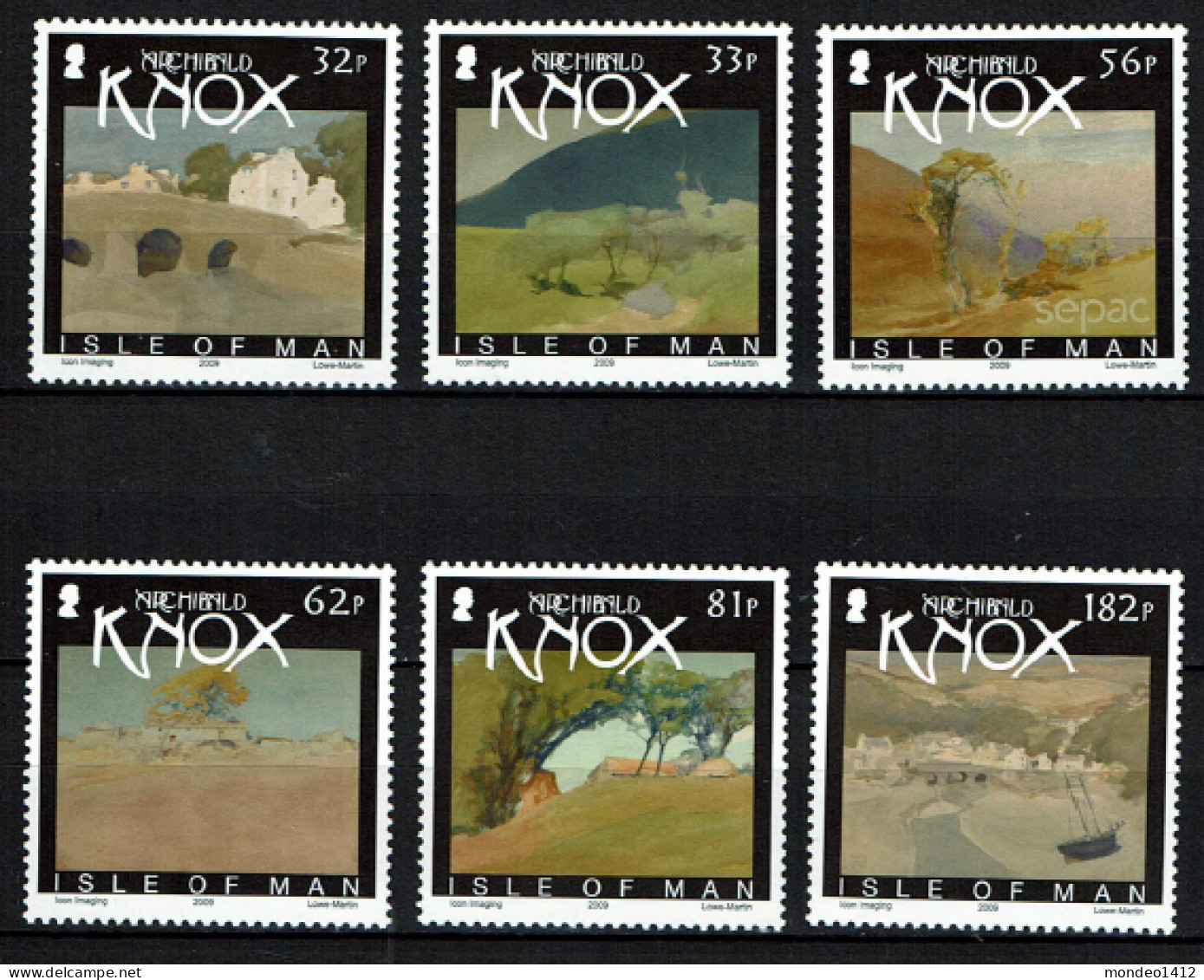 Isle Of Man - 2009 - MNH - Art - Aquarelles D'Archibald Knox - Gemälde - Aquarels Paintings - Isle Of Man