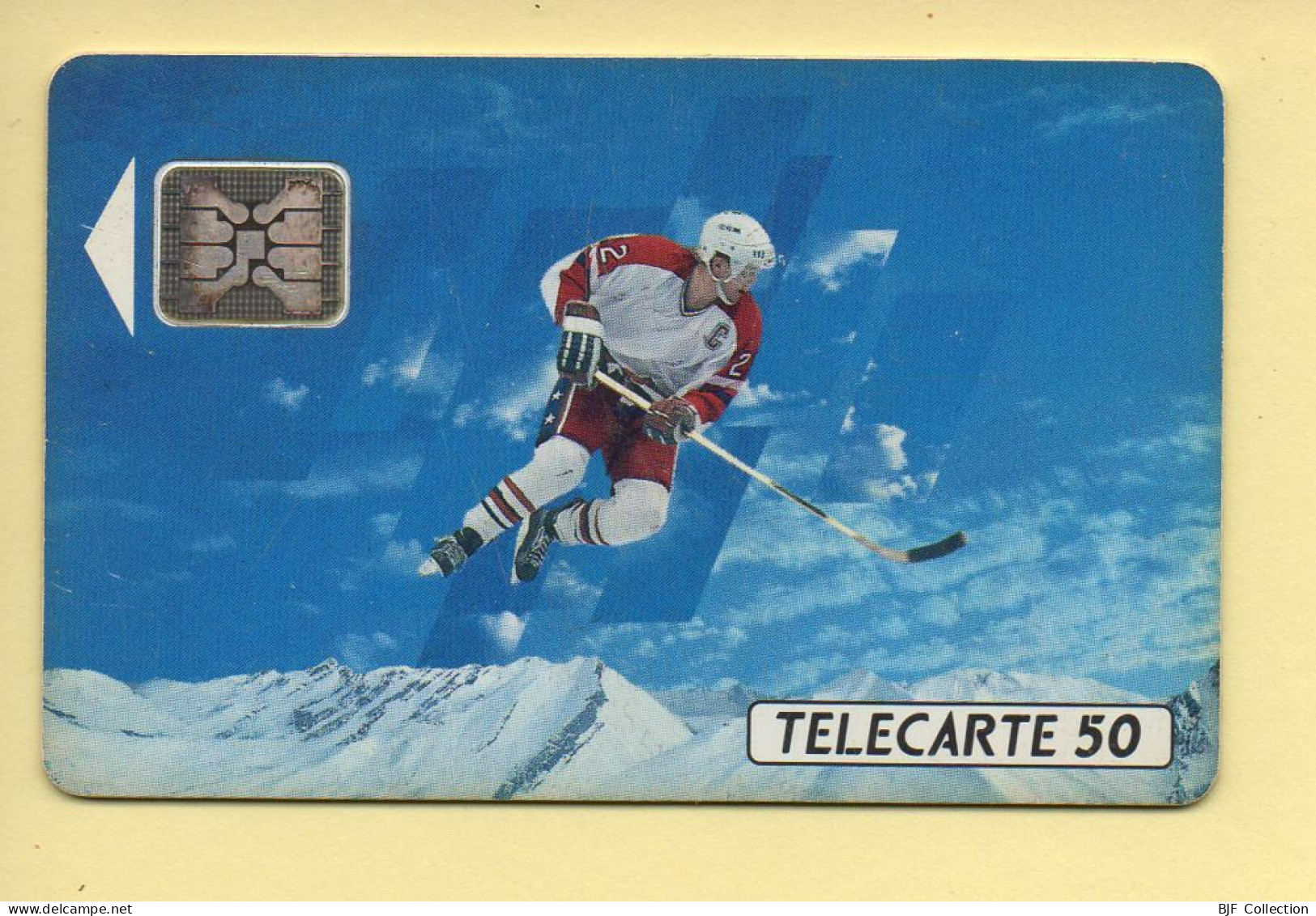 Télécarte 1991 : JOUEUR DE HOCKEY / 50 Unités / Numéro 32478 / 10-91 / Jeux Olympiques D'Hiver ALBERTVILLE 92 - 1991