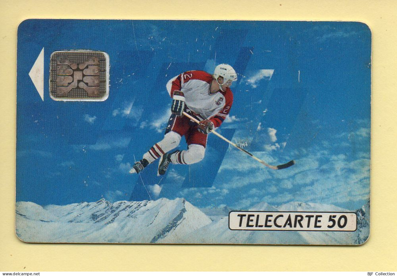 Télécarte 1991 : JOUEUR DE HOCKEY / 50 Unités / Numéro 32289 / 10-91 / Jeux Olympiques D'Hiver ALBERTVILLE 92 - 1991