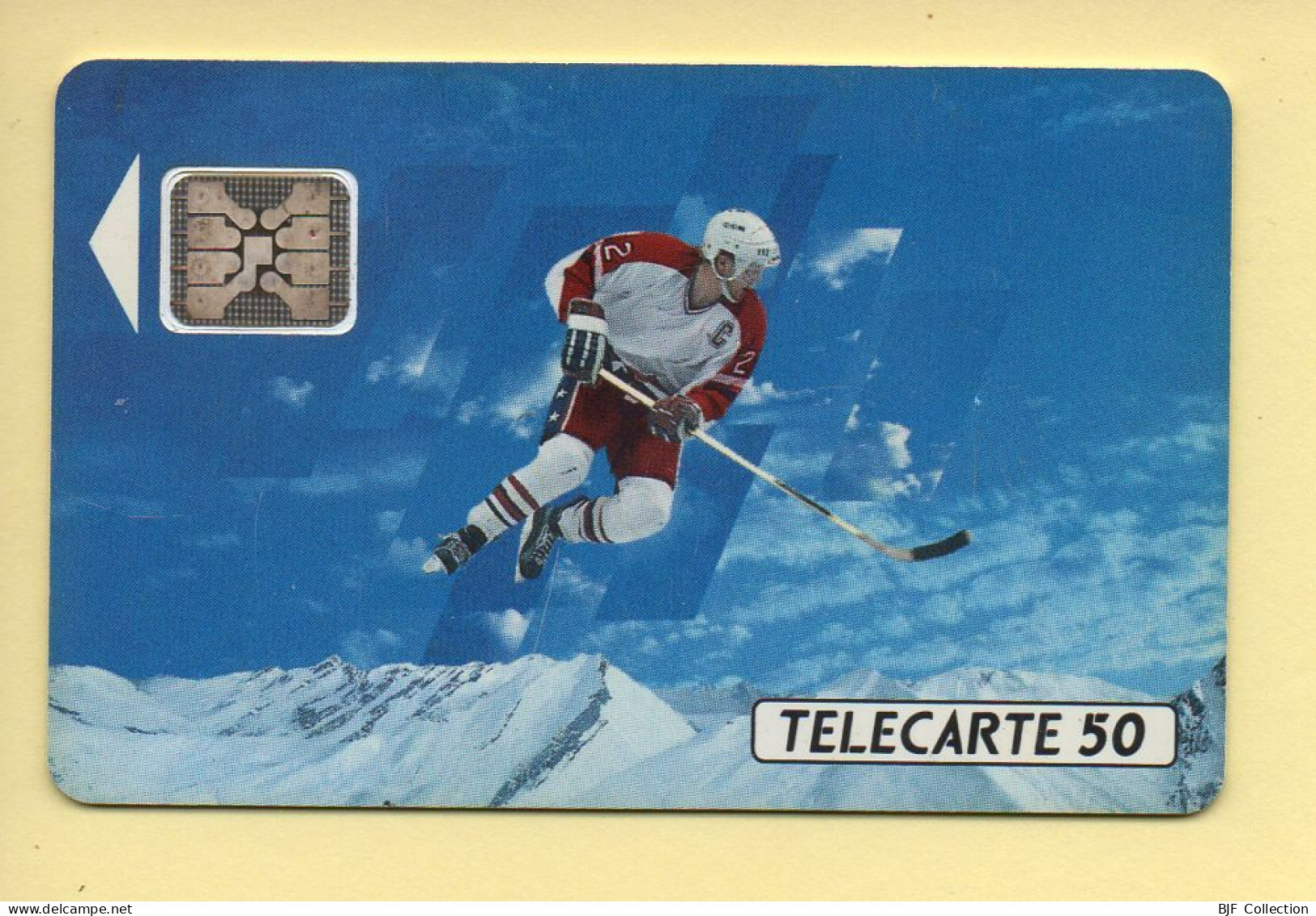 Télécarte 1991 : JOUEUR DE HOCKEY / 50 Unités / Numéro 32871 / 10-91 / Jeux Olympiques D'Hiver ALBERTVILLE 92 - 1991