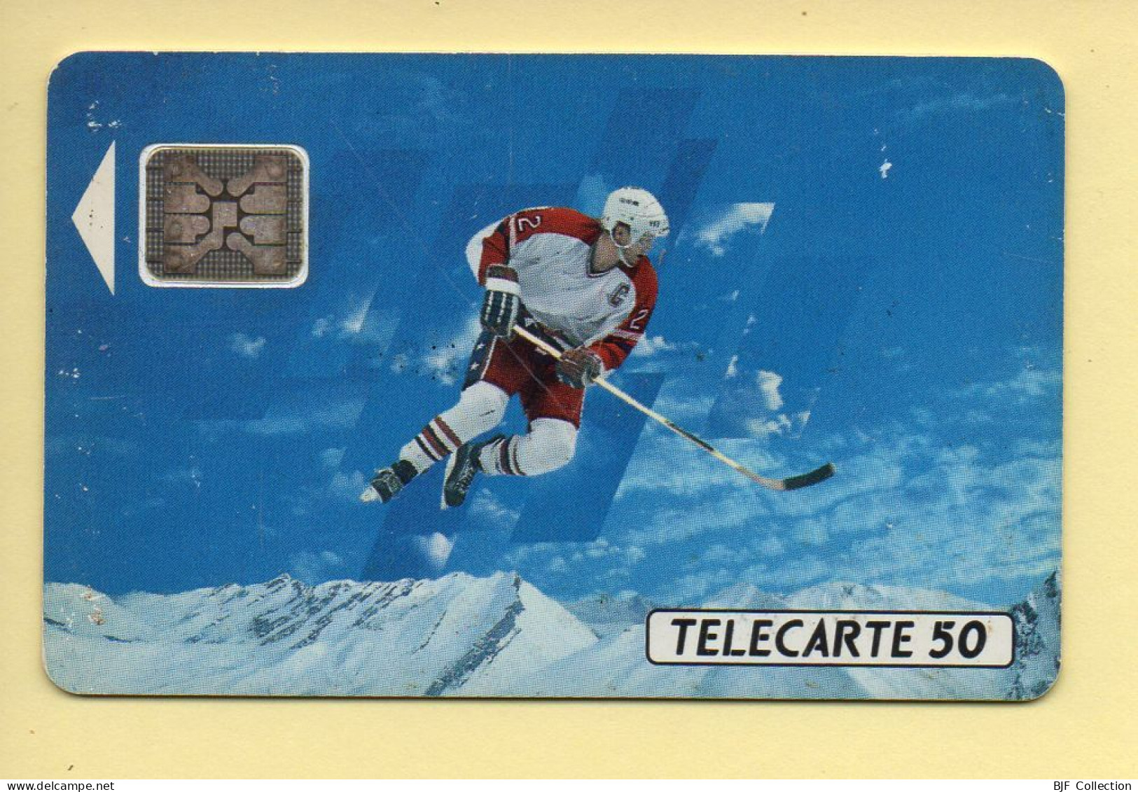 Télécarte 1991 : JOUEUR DE HOCKEY / 50 Unités / Numéro 33528 / 10-91 / Jeux Olympiques D'Hiver ALBERTVILLE 92 - 1991