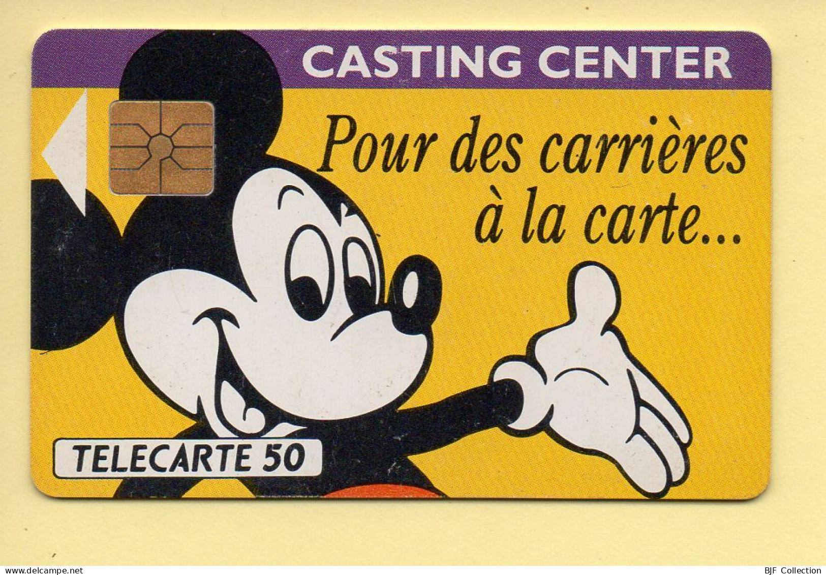 Télécarte 1991 : MICKEY CASTING CENTER / 50 Unités / Numéro B1A26G / 11-91 (voir Puce Et Numéro Au Dos) - 1991