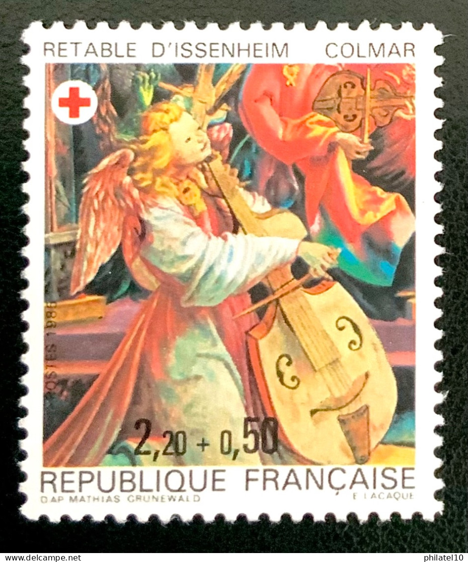 1985 FRANCE N 2392 CROIX ROUGE RETABLE D’ISSENHEIM COLMAR - NEUF** - Unused Stamps