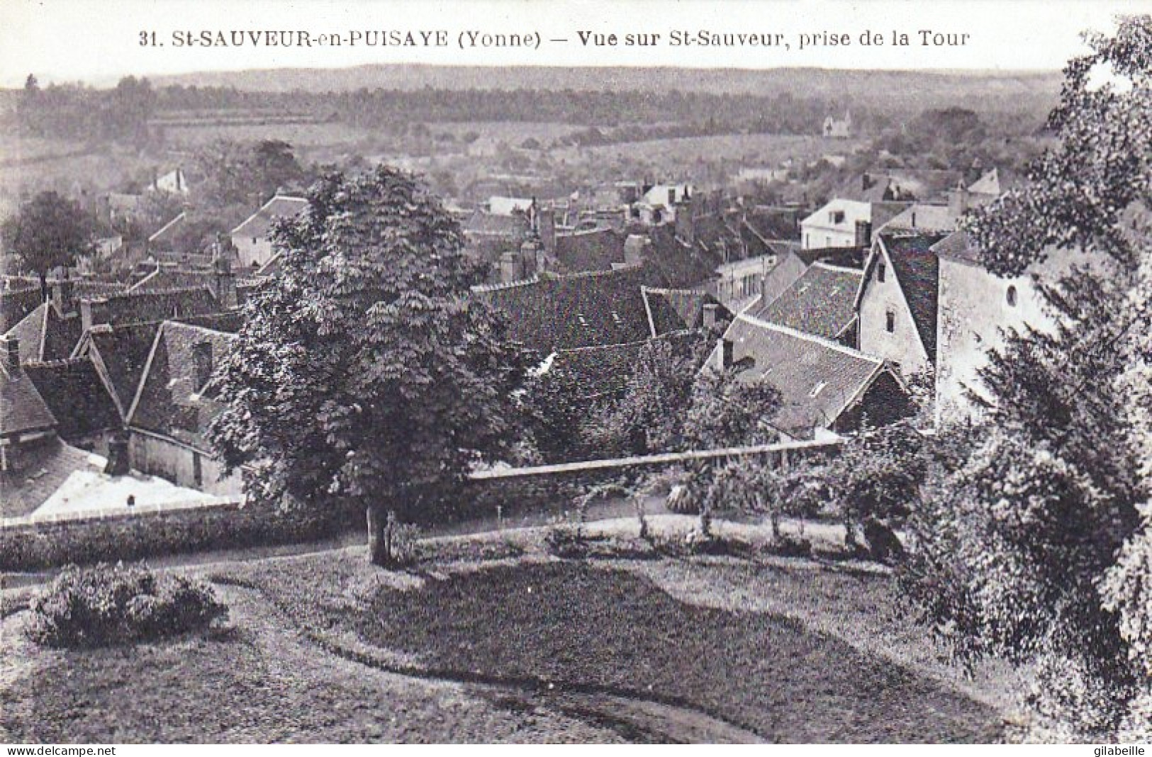 89 - SAINT SAUVEUR En PUISAYE - Vue Sur St Sauveur Prise De La Tour - Saint Sauveur En Puisaye