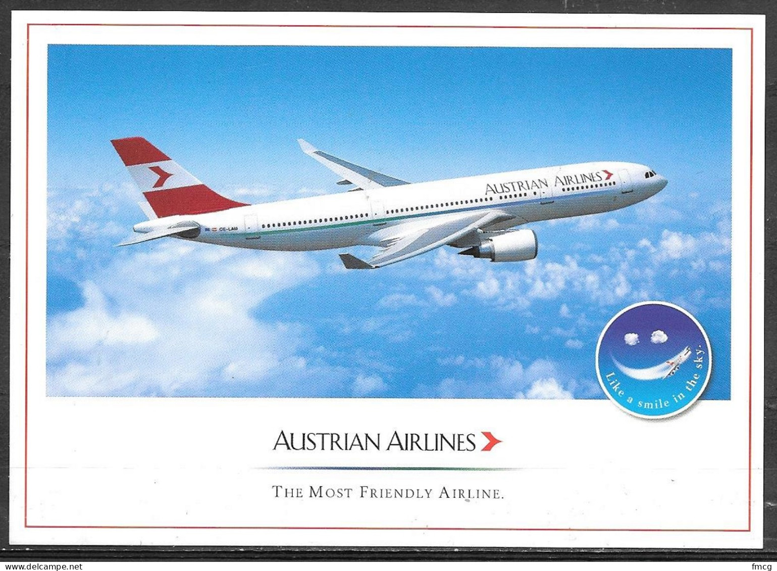 Austrian Air Lines, Airbus A330, Unused - 1946-....: Ere Moderne