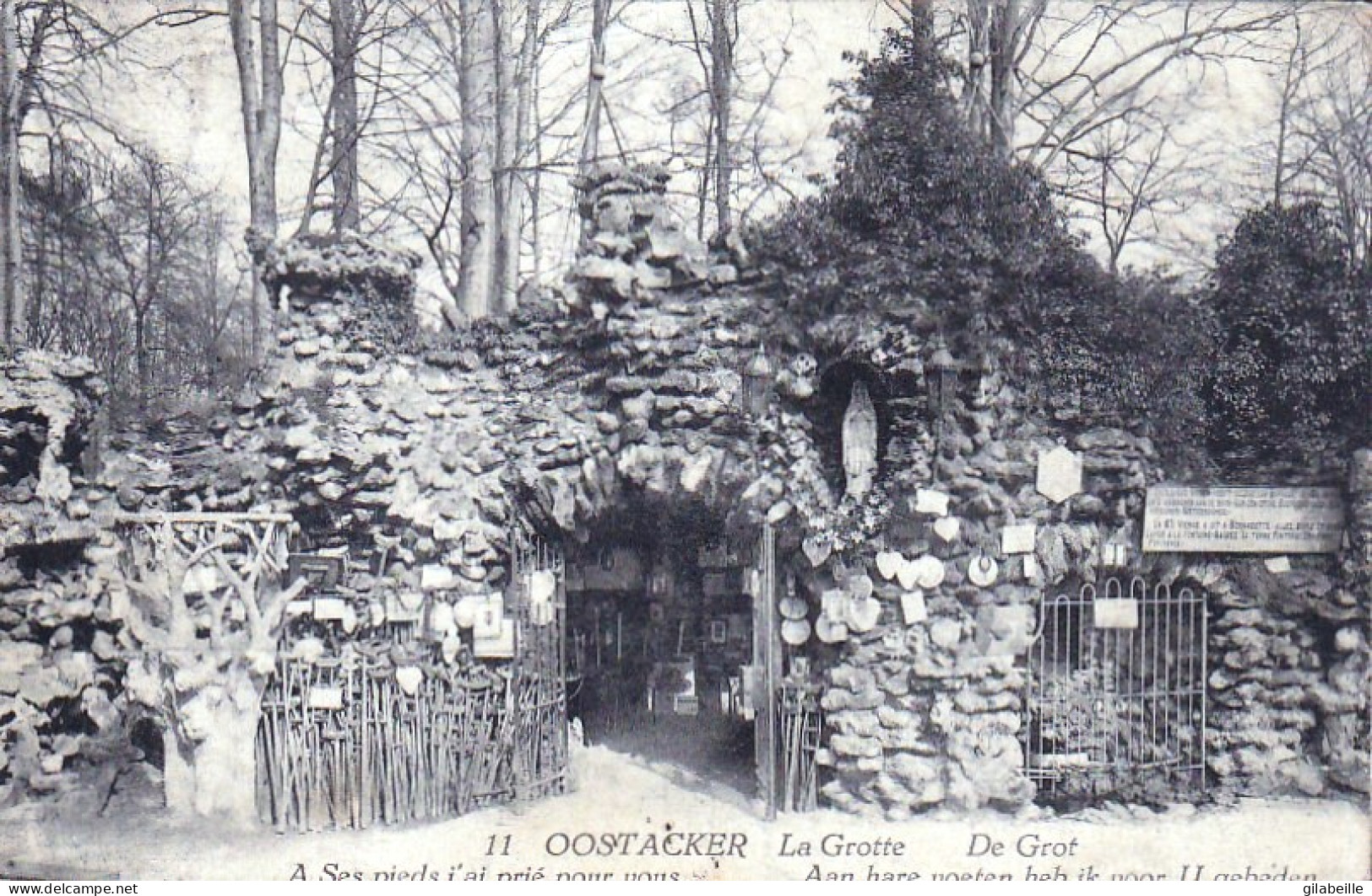 OOSTACKER - LOURDES -  La Grotte - De Grot - Gent