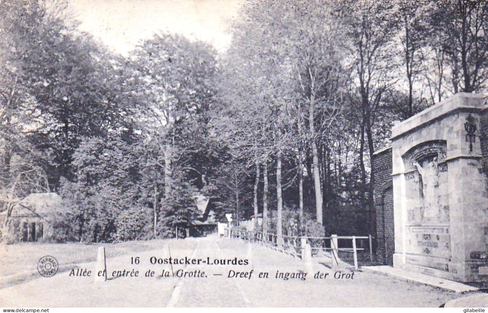 OOSTACKER - LOURDES -  Allée Et Entrée De La Grotte - Dreef En Ingang Der Grot - Gent