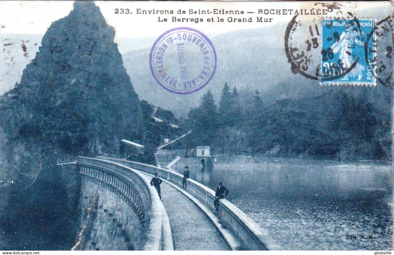 42 -  Environs De Saint Etienne - ROCHETAILLEE - Le Barrage Et Le Grand Mur - Rochetaillee