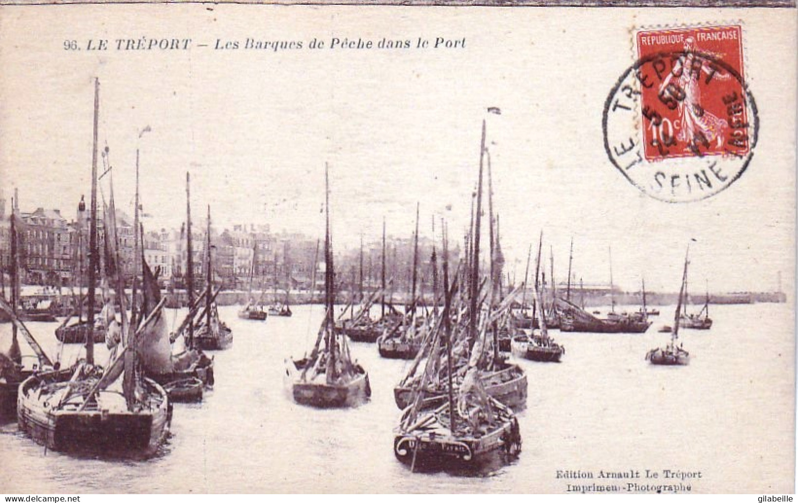 76 - LE TREPORT - Les Barques De Peche Dans Le Port - Le Treport