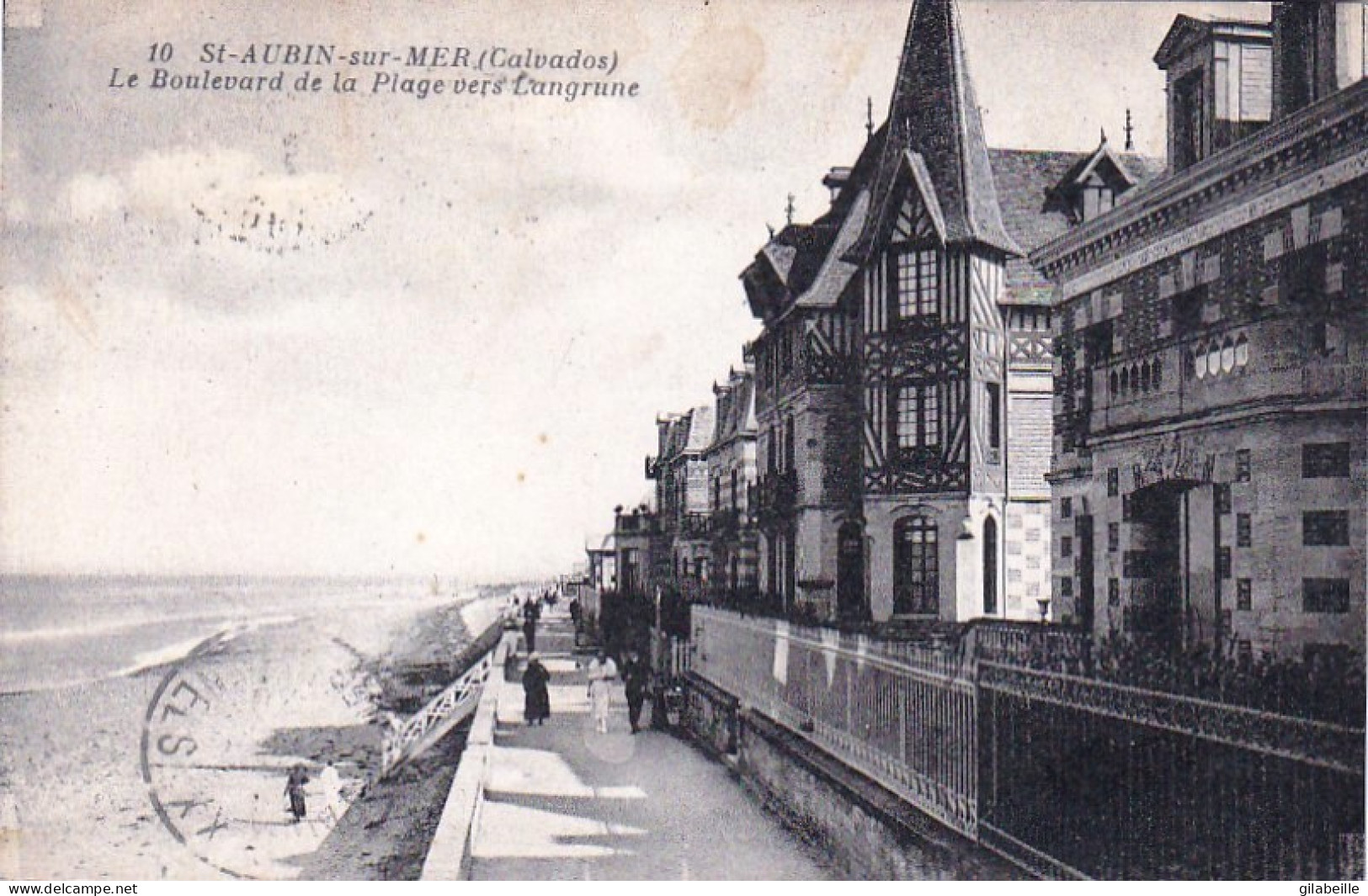 14 - SAINT AUBIN Sur MER  - Boulevard De La Plage Vers Langrune - Saint Aubin