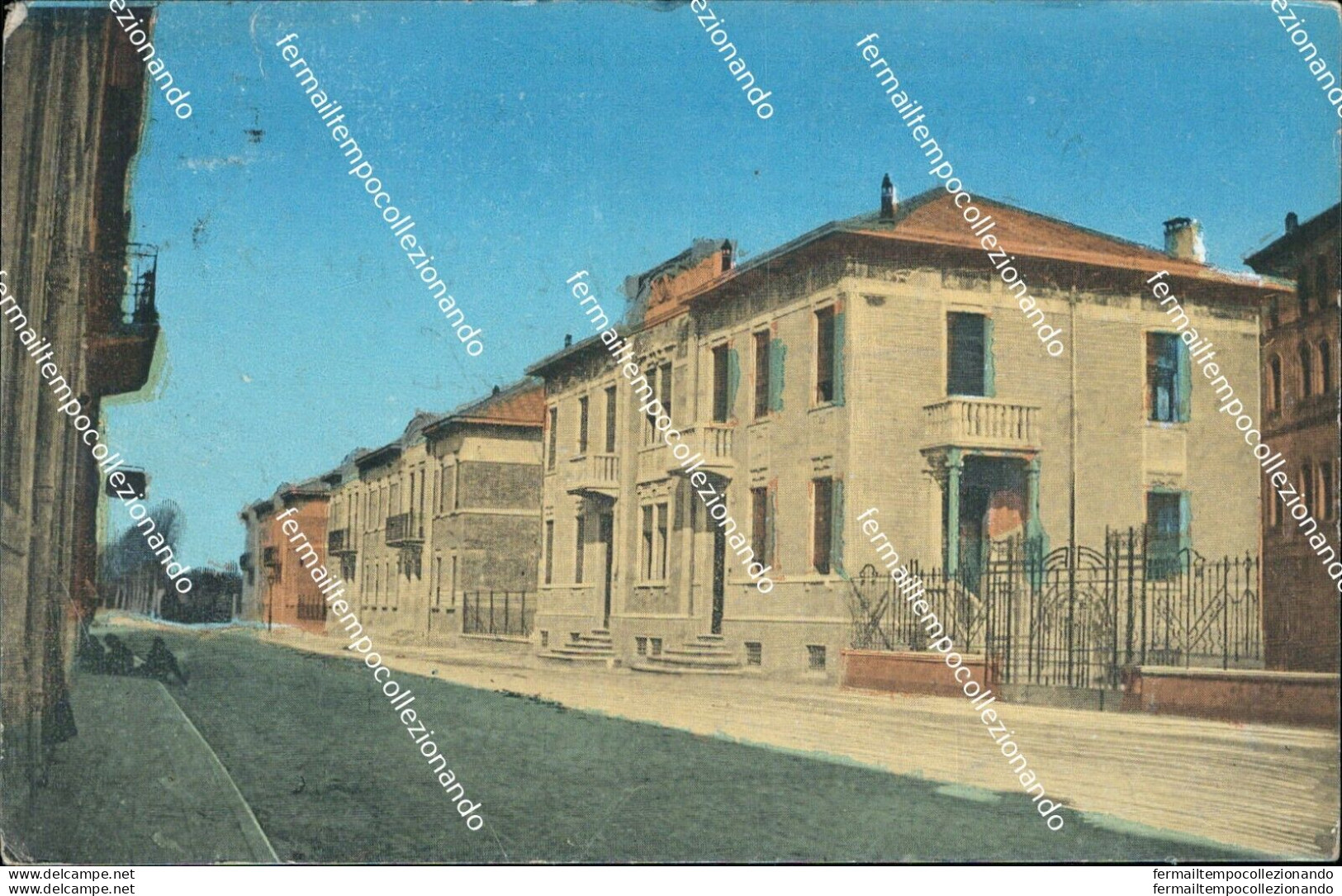 Bm505 Cartolina Rovigo Citta' Case Popolari 1917 - Rovigo