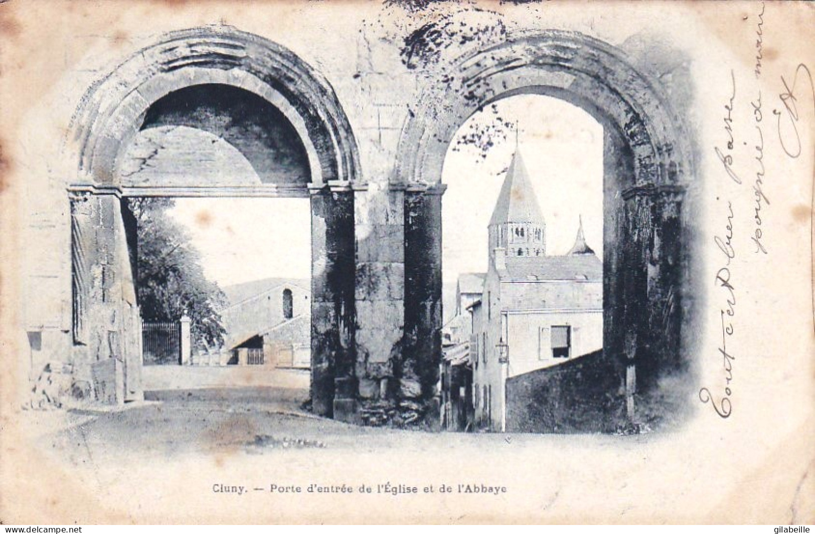 71 -  CLUNY - Porte D'entrée De L'église Et De L'abbaye - Cluny