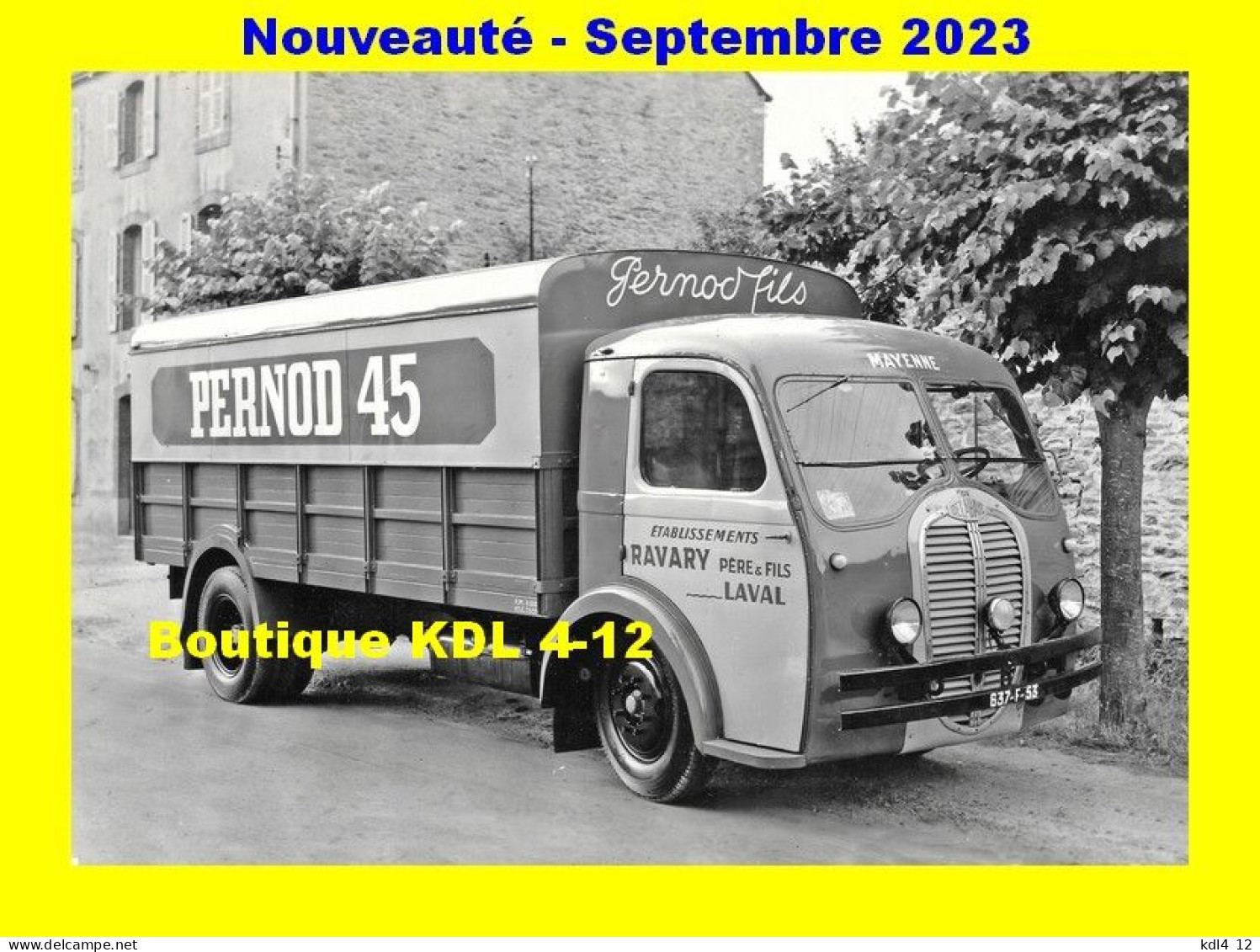 AL UT 019 - Delahaye B 163 - Etablissements Ravary - LAVAL - Mayenne - Laval