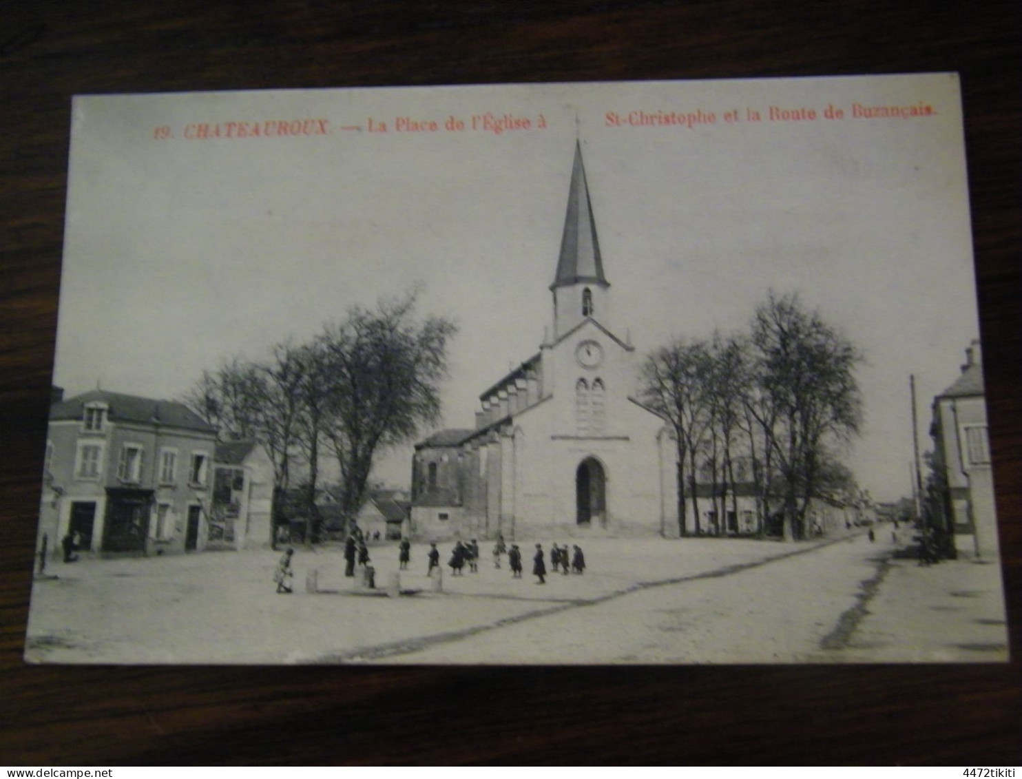 CPA - Châteauroux  (36) - Place De L'Eglise Saint St Christophe - Route De Buzançais - 1910 - SUP (HV 79) - Chateauroux