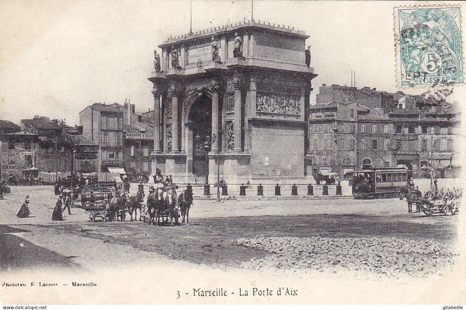 13 -  MARSEILLE - La Porte D'Aix - Canebière, Stadtzentrum