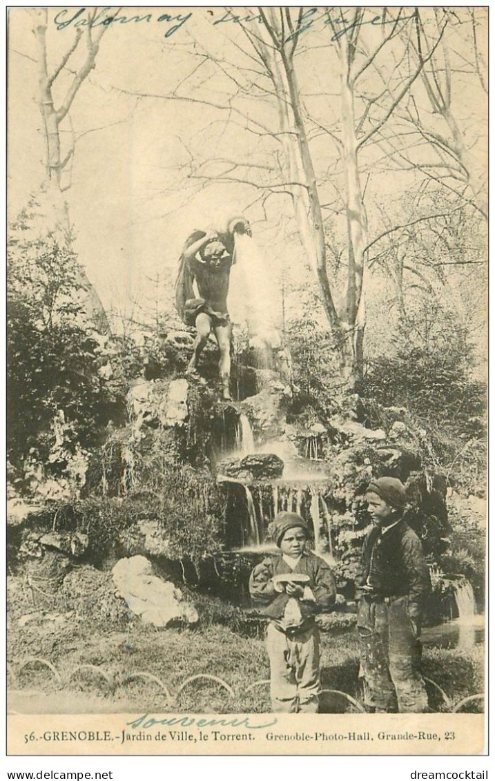 38 GRENOBLE. Jeunes Ramoneurs Jardin De Ville Le Torrent 1903 - Grenoble