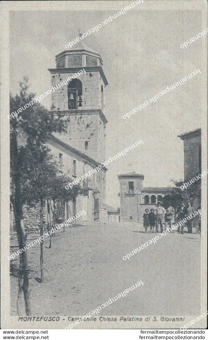 Cl204 Cartolina  Montefusco Campanile Chiesa Palatina Di S.giovanni Avellino - Avellino