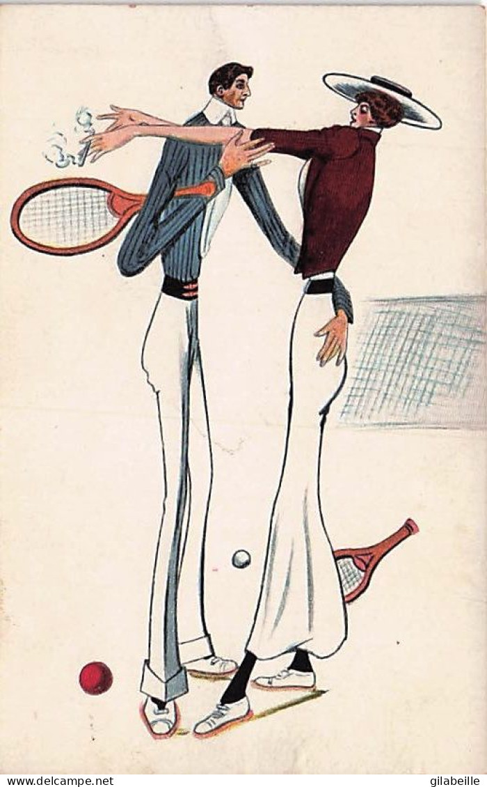  TENNIS -  Illustrateur  - L'amour Au Tennis  - 1900-1949