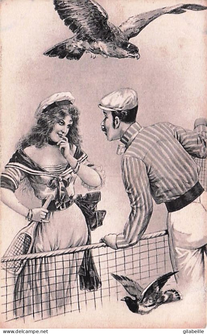 TENNIS -  Illustrateur  - La Seduction Au Tennis ! - 1900-1949