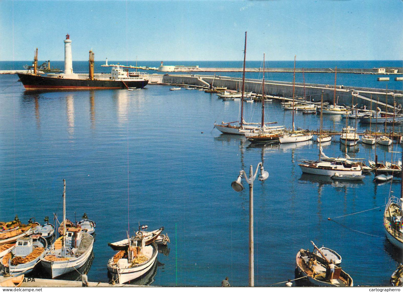 Navigation Sailing Vessels & Boats Themed Postcard Herault Setelighthouse Ship - Voiliers